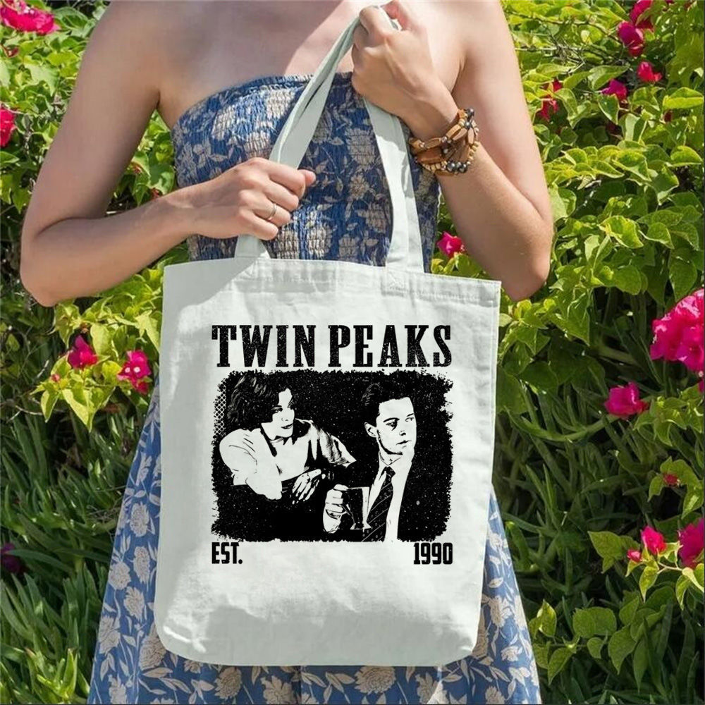 Twin Peaks Canvas Tote Bags Im - Sustainable Living Zero Waste avaliação e preço