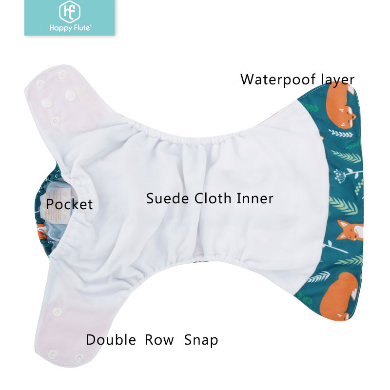 HappyFlute 8 fraldas + 8 inser - Cloth Diaper Insert avaliação e preço